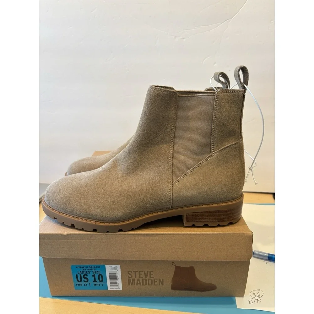 Steve‎ Madden Women's Suede Ankle Boots Size 10